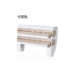 4-In-1 Kitchen Roll Holder Dispenser Kitchen Foil Film Wrap Tissue Paper 4 IN 1 Kitchen Roll Holder Dispenser