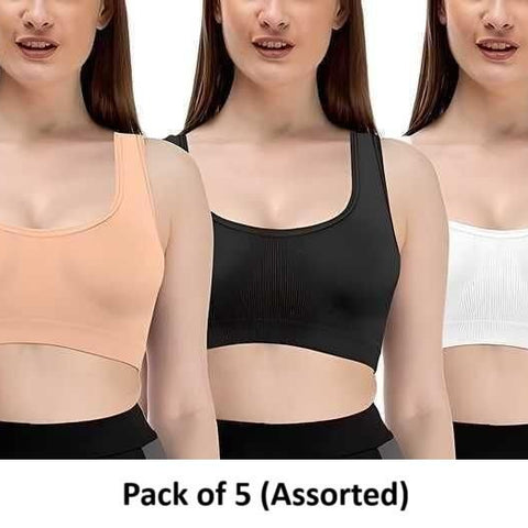Womens Multicolor Air Bra (Pack of 5)