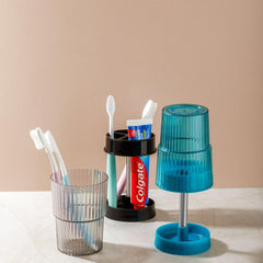 Plastic Portable Transparent Toothbrush Holder (Pack of 2)