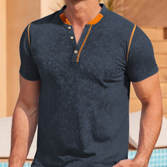 Men's Outdoor Sport Casual V-neck Short Sleeve Top