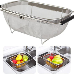 Stainless Steel Colander Oval Shape Big Size
