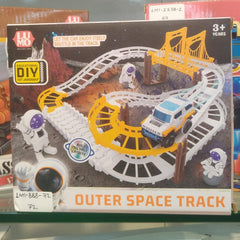 Astronaut Spaceship Track Set - Outer Space Toy Set for Kids