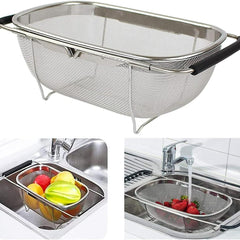 Stainless Steel Colander Oval Shape Big Size