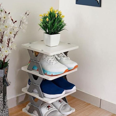 Foldable Space Saving Shoes Rack 3 Layer