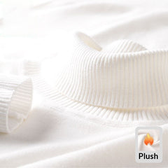 Knitted Sweater Men Soft Skin-friendly Casual Warm High-neck Sweater