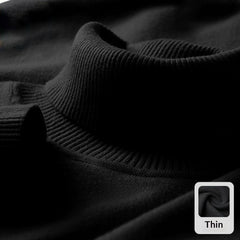Knitted Sweater Men Soft Skin-friendly Casual Warm High-neck Sweater
